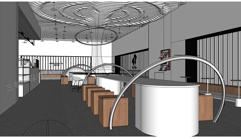 图片[48]-INS网红风LOFT工业风格咖啡厅奶茶店水吧草图大师SU模型CAD施工图-大怪兽分享
