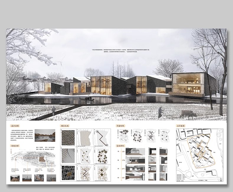 图片[17]-小清新竞赛园林景观建筑环艺公园广场设计排版模板PS展板PSD素材-大怪兽分享