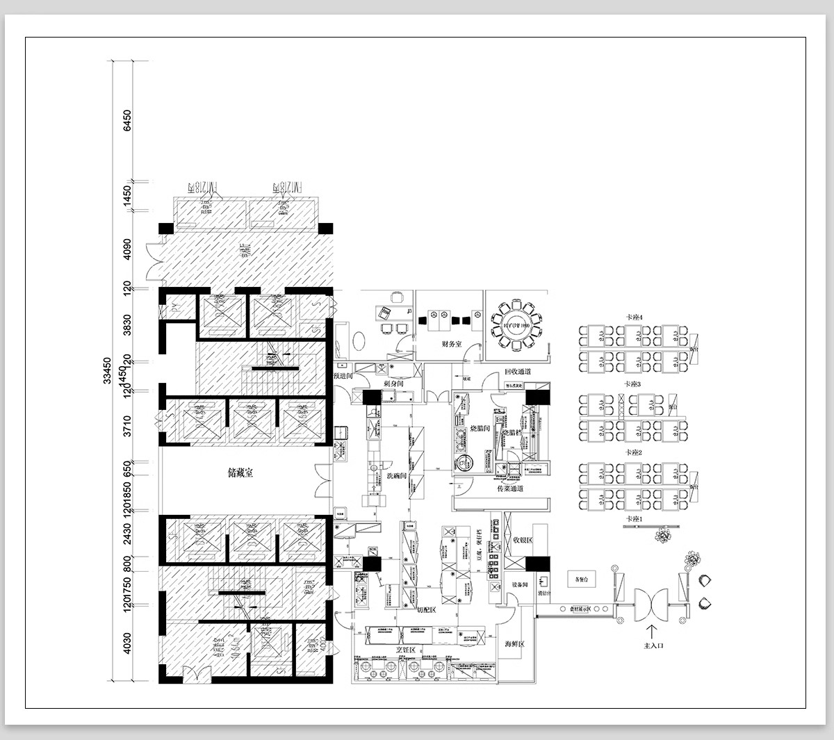 图片[17]-后厨设备设施CAD施工图纸图库平面布置 工装酒店民宿餐饮餐厅厨房-大怪兽分享