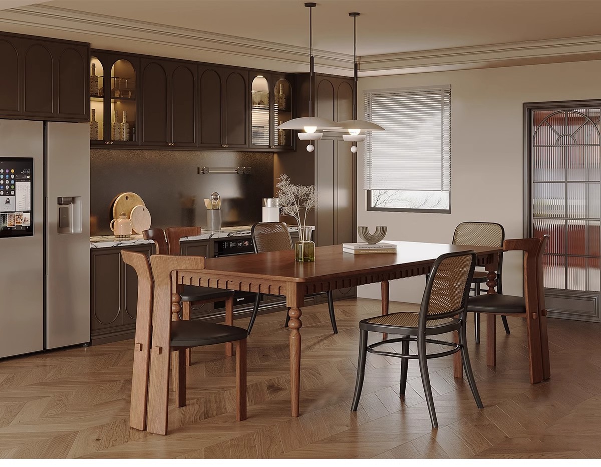 图片[17]-现代中古风家装家具客厅餐厅su模型复古风室内装饰工业风草图大师-大怪兽分享