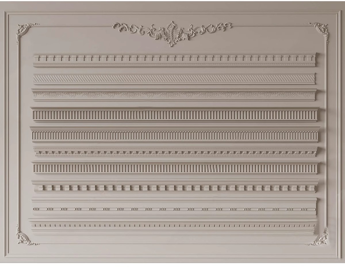 图片[17]-草图大师欧式法式雕花角花罗马柱石膏线条角线建筑构件SU模型库-大怪兽分享