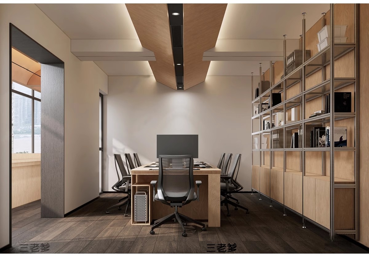 图片[17]-办公室SU模型CAD全套现代北欧会议室共享空间loft工作室草图大师-大怪兽分享