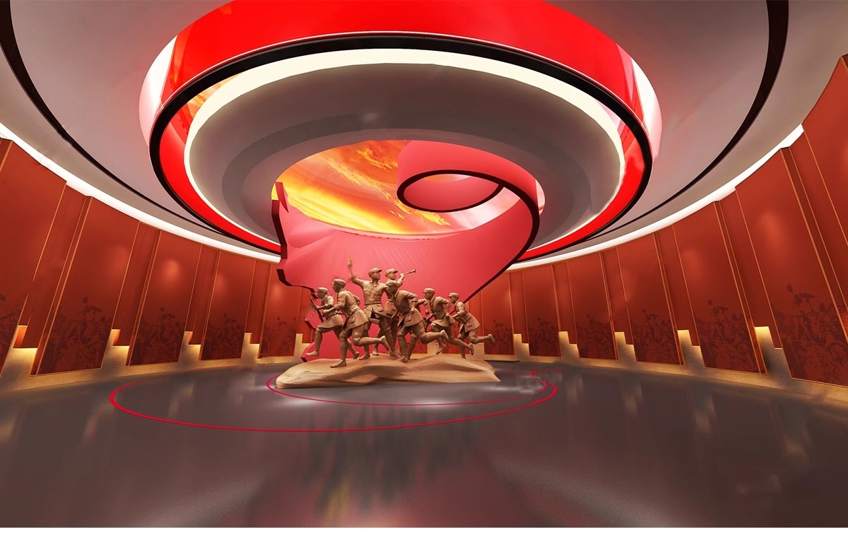 图片[14]-红色文化展厅 室内主题荣誉墙纪念馆展览馆博物馆草图大师SU模型-大怪兽分享