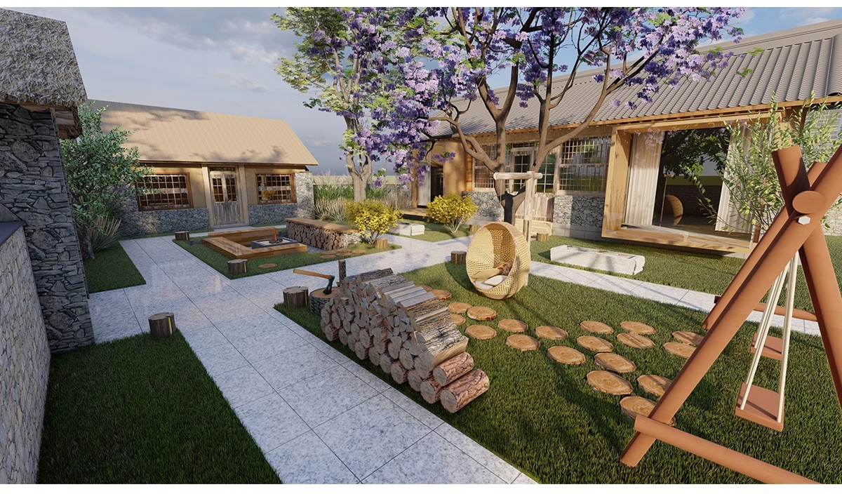 图片[17]-农村村庄落老房改造新中式景区民宿度假村美丽乡村SU模型草图大师-大怪兽分享