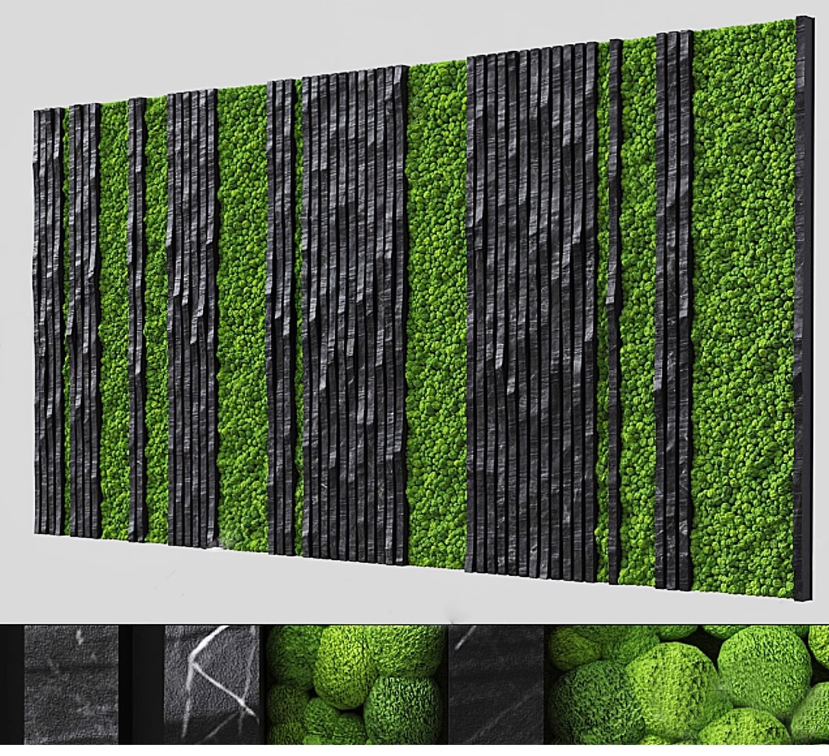 图片[23]-室内植物绿植墙花架垂直绿化绿墙办公室酒店咖啡厅su模型sketchup-大怪兽分享