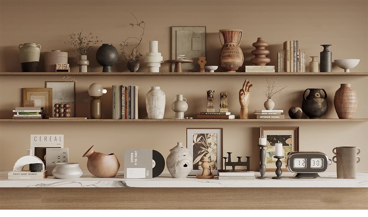 图片[28]-室内SU模型北欧创意雕塑摆件公仔现代装饰品组合挂画草图大师素材-大怪兽分享