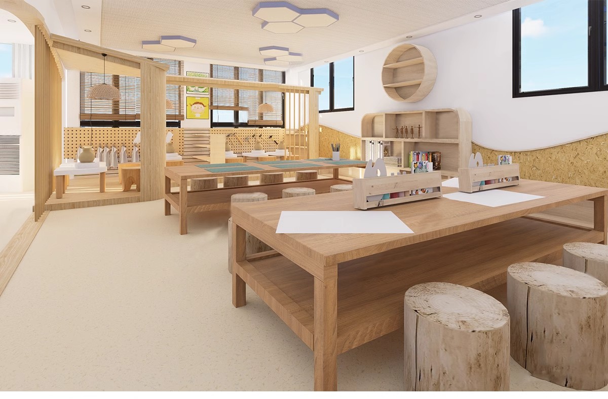 图片[17]-DIY手工坊木工陶艺馆幼儿园教室美工木作培训工坊草图大师su模型-大怪兽分享