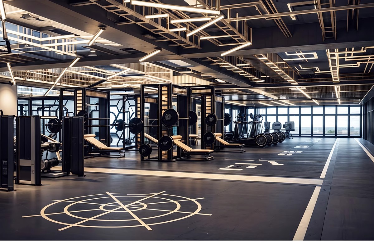 图片[17]-现代工业风健身房SU模型配套CAD施工图俱乐部私教瑜伽室草图大师-大怪兽分享