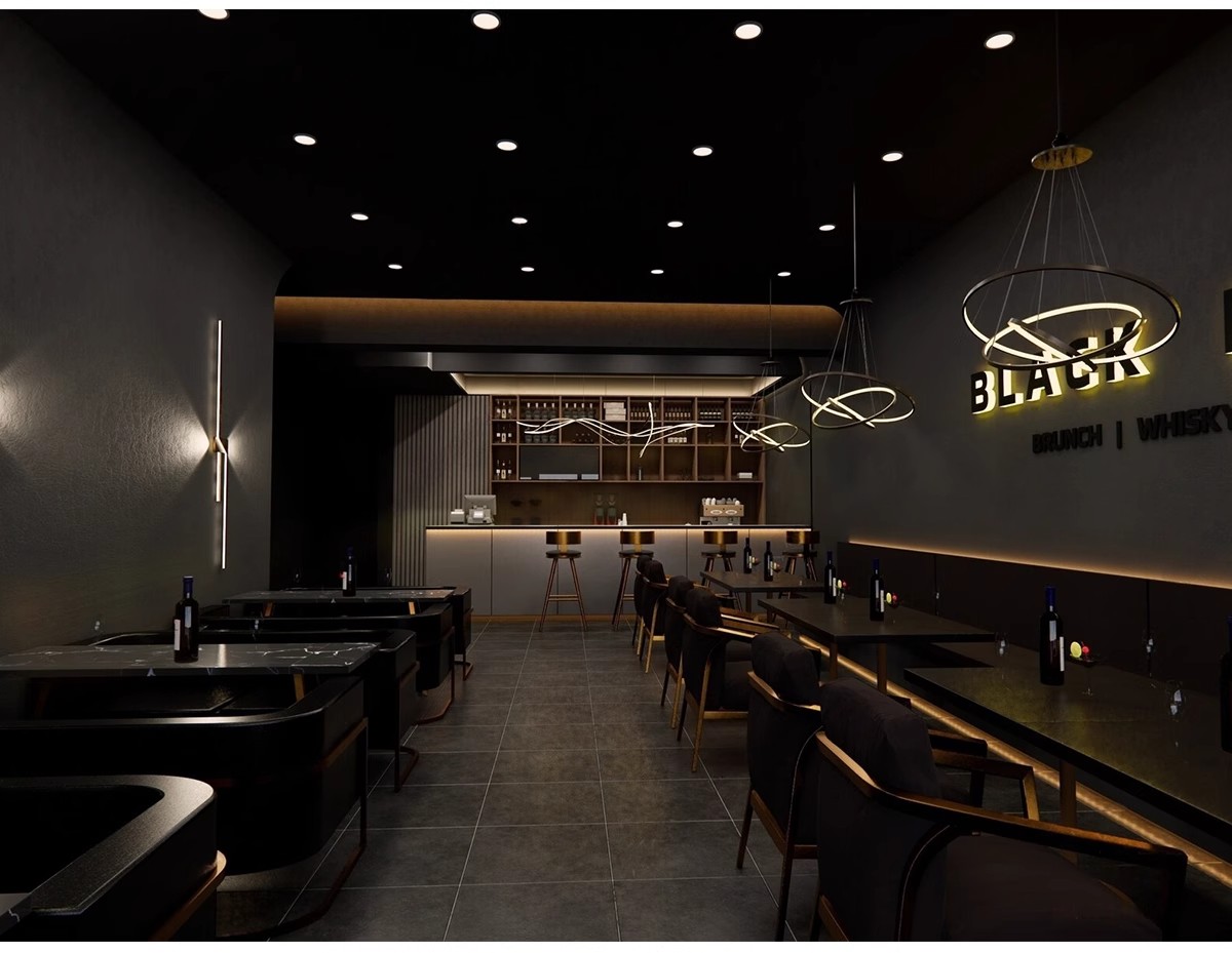 图片[17]-酒吧清吧音乐主题餐厅SU模型复古LOFT工业风娱乐会所餐吧草图大师-大怪兽分享