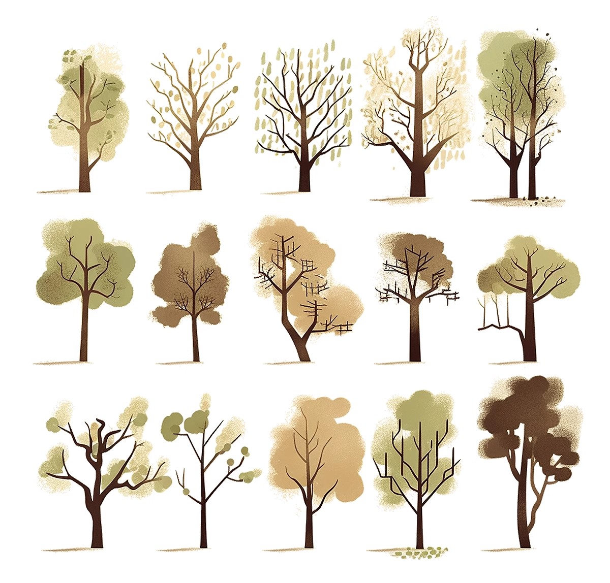 图片[17]-绿色纹理树PS素材竞赛风拼贴风小清新简约绿地鸟瞰轴测PSD文件PNG-大怪兽分享