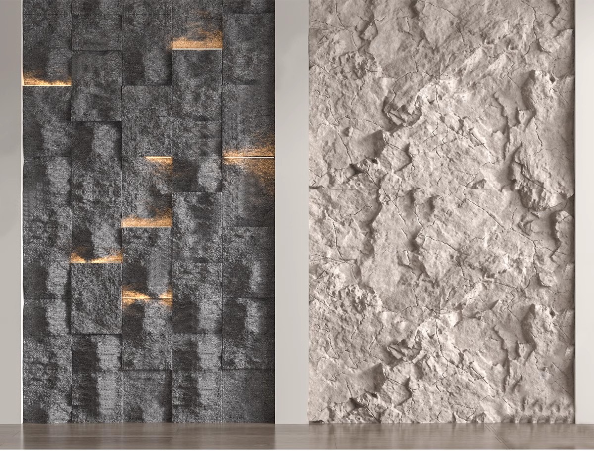 图片[17]-毛石墙面文化石熔积岩水泥石墙岩石浮雕背景墙草图大师单体SU模型-大怪兽分享