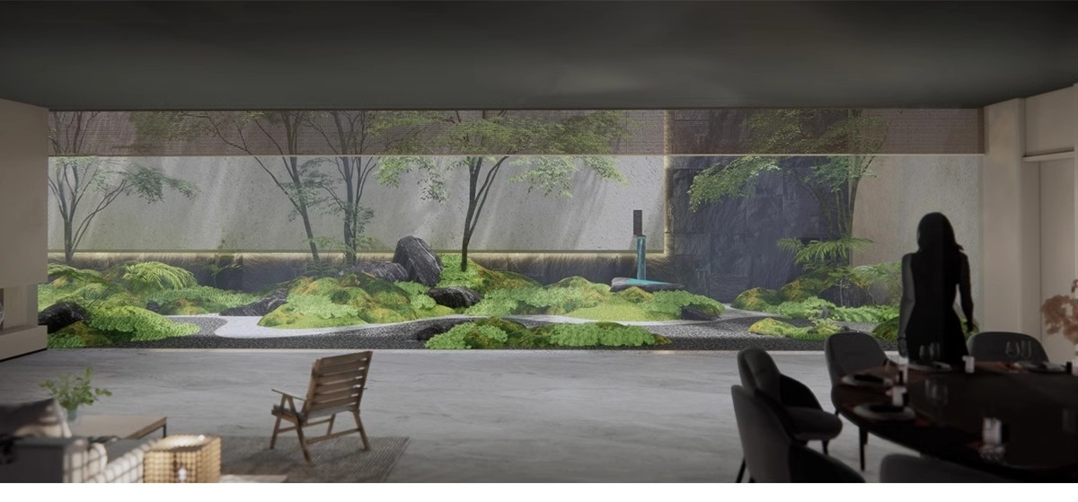 图片[17]-下沉式庭院私家花园别墅天井室内造景景观植物小品su模型草图大师-大怪兽分享