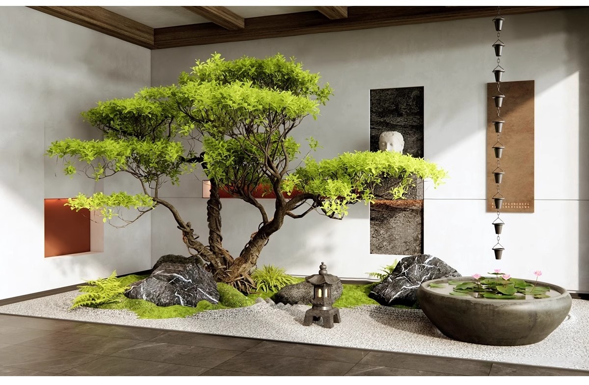 图片[17]-2025室内造景庭院景观小品3d模型中式植物绿植花园3dmax模型素材-大怪兽分享
