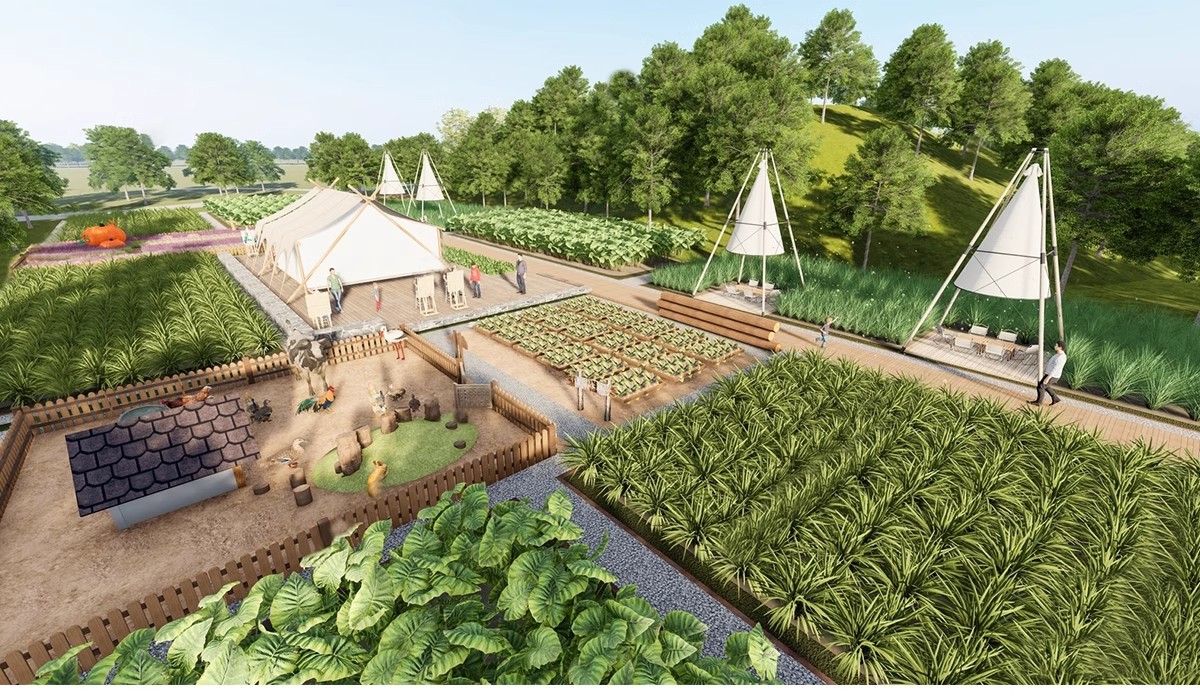 图片[17]-农村乡村田园庭院子蔬菜种植园农家乐菜地菜园栅栏草图大师SU模型-大怪兽分享