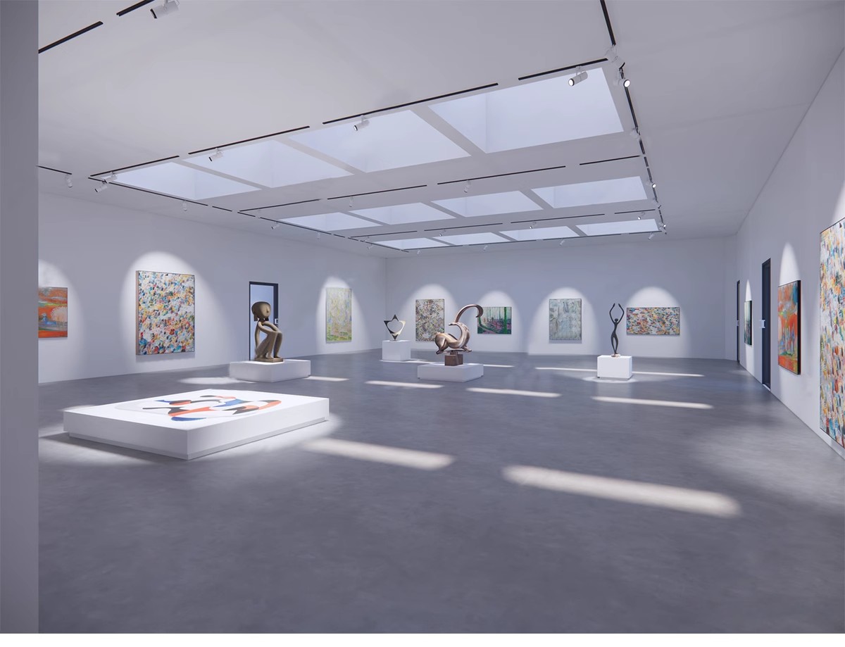图片[18]-现代画室文化展览馆新中式书画展厅画廊美术馆草图大师SU模型素材-大怪兽分享