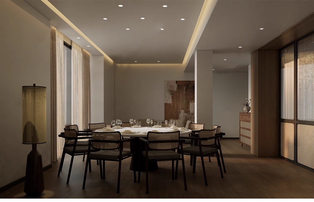 图片[18]-侘寂风餐厅室内设计饭店奶茶店咖啡厅餐饮空间工装草图大师SU模型-大怪兽分享