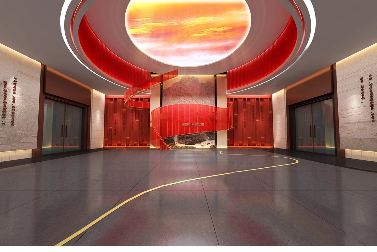 图片[15]-红色文化展厅 室内主题荣誉墙纪念馆展览馆博物馆草图大师SU模型-大怪兽分享