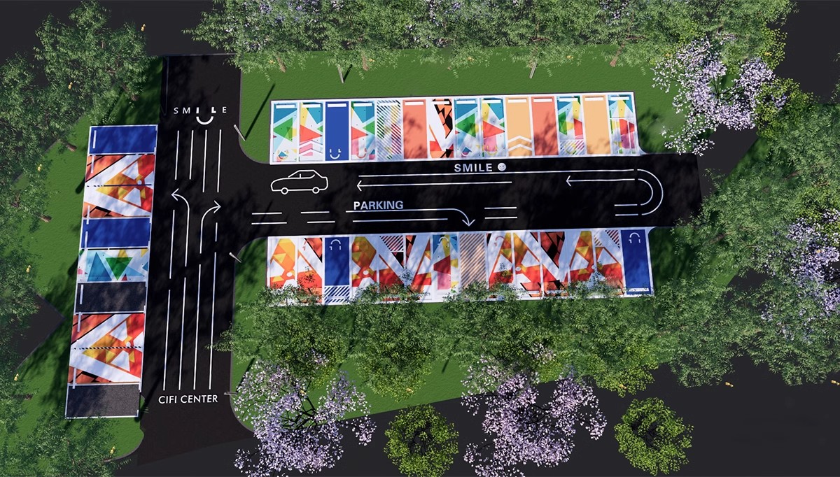 图片[18]-户外生态露天停车场SU模型公共停车坪停车位sketchup草图大师素材-大怪兽分享