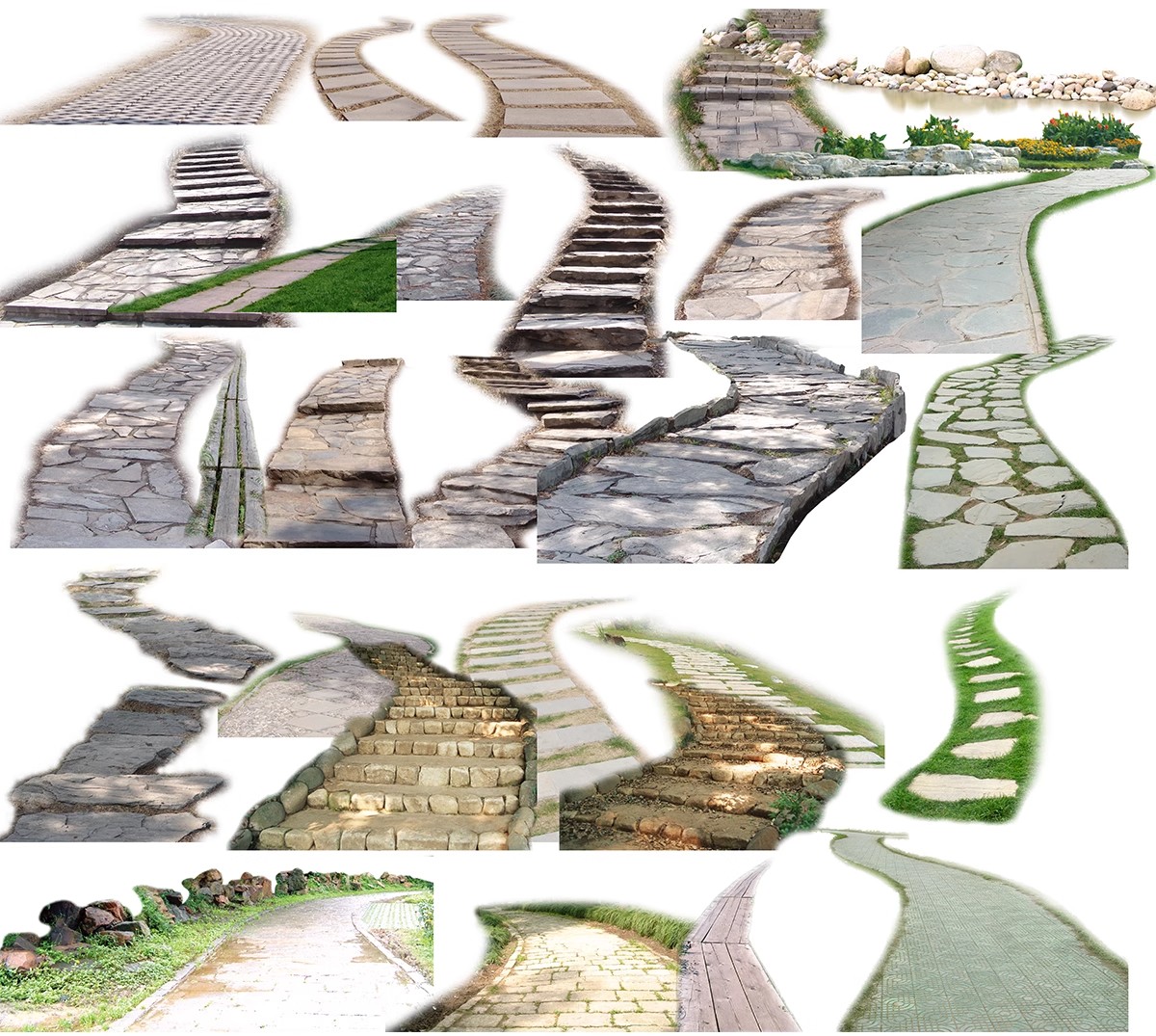 图片[18]-汀步平面彩平图psd素材公园庭院效果踏步石园林小路青石板PS拼贴-大怪兽分享