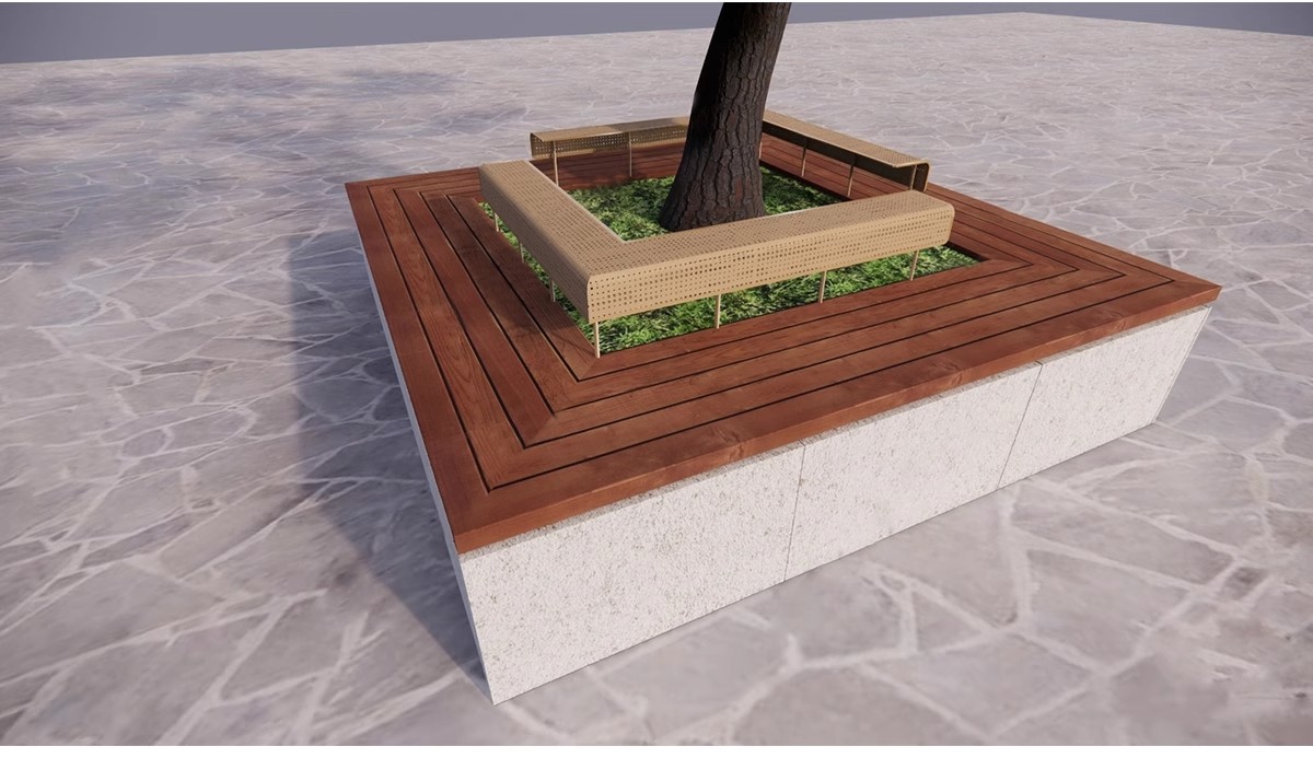 图片[18]-园林异形树桌户外吧台现代公园景观树池创意休闲座椅卡座SU模型-大怪兽分享