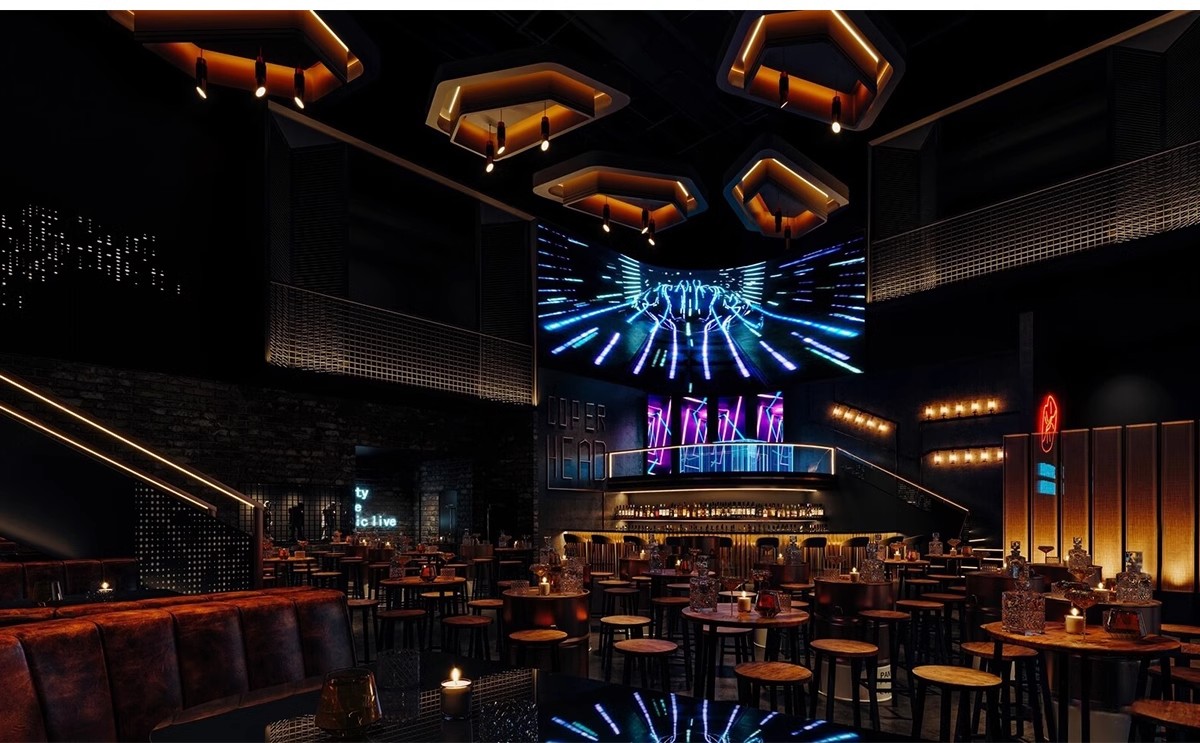 图片[18]-酒吧清吧音乐主题餐厅SU模型复古LOFT工业风娱乐会所餐吧草图大师-大怪兽分享