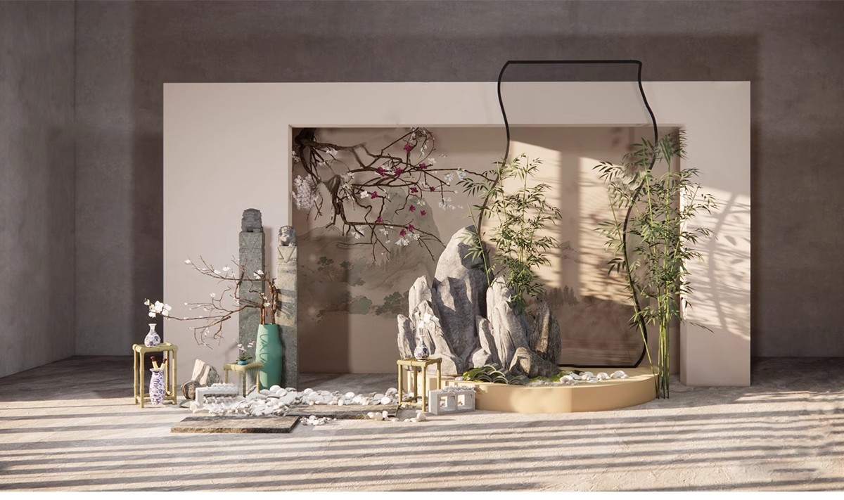 图片[18]-网红风橱窗饰品摆件美陈服装商场SU模型婚礼婚庆现场背景草图大师-大怪兽分享