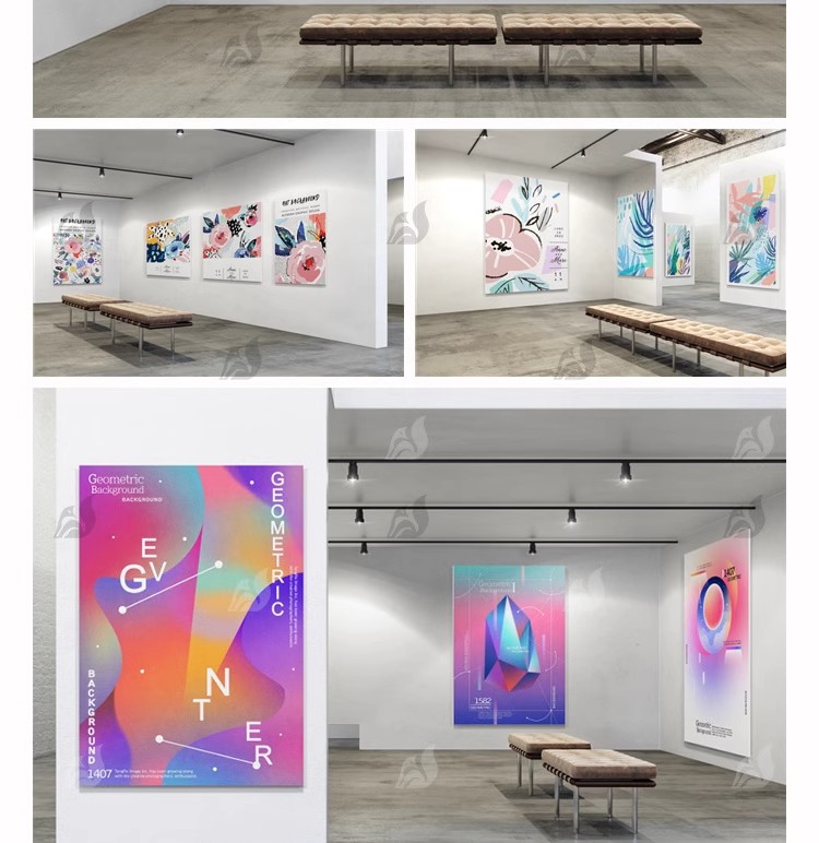 图片[4]-博物馆展厅室内广告牌海报招贴效果展示图VI贴图样机PSD 素材模板-大怪兽分享