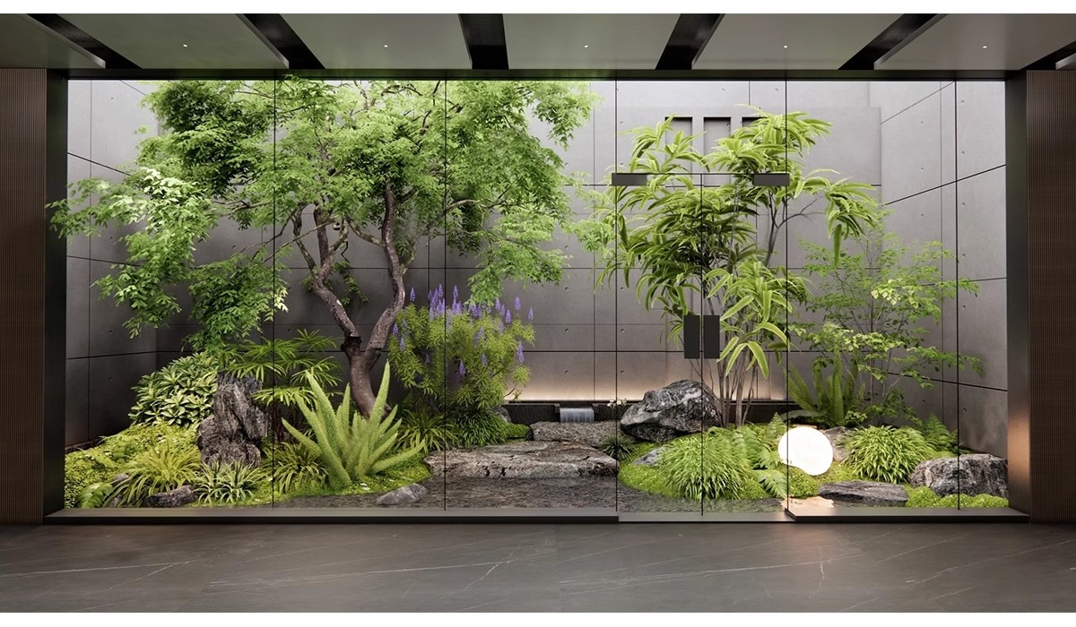 图片[18]-2025室内造景庭院景观小品3d模型中式植物绿植花园3dmax模型素材-大怪兽分享