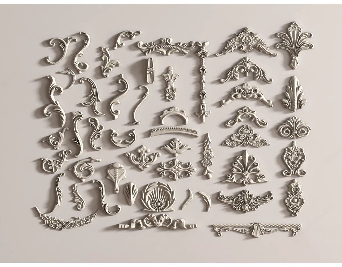 图片[18]-草图大师新中式角花角线花格窗花木雕金属镂空雕花窗镂花窗SU模型-大怪兽分享