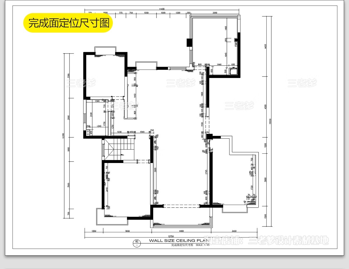 图片[17]-法式风格CAD施工图 室内装修设计图纸家装平面立面水电全套效果图-大怪兽分享