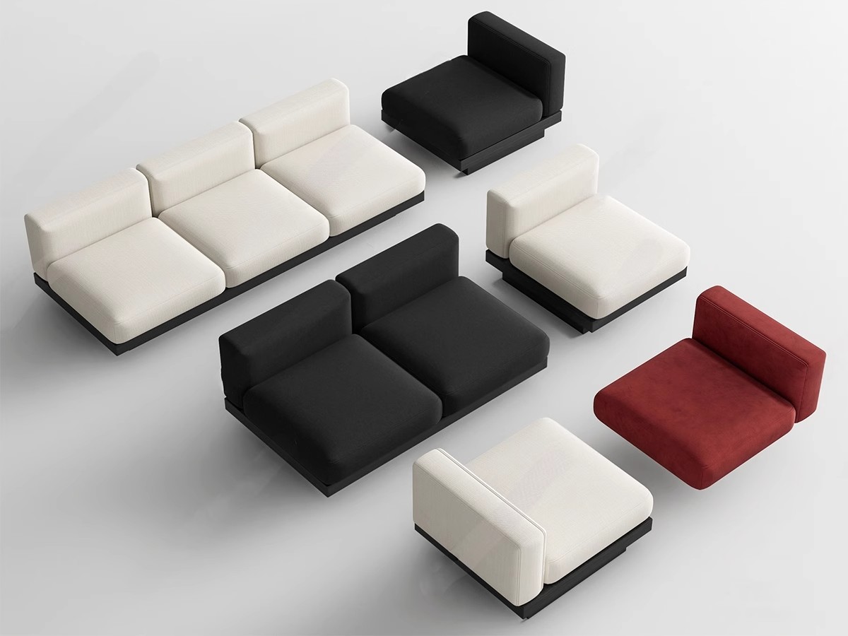 图片[18]-休闲沙发SU模型 办公室等待休息区商场接待多人单体工装草图大师-大怪兽分享