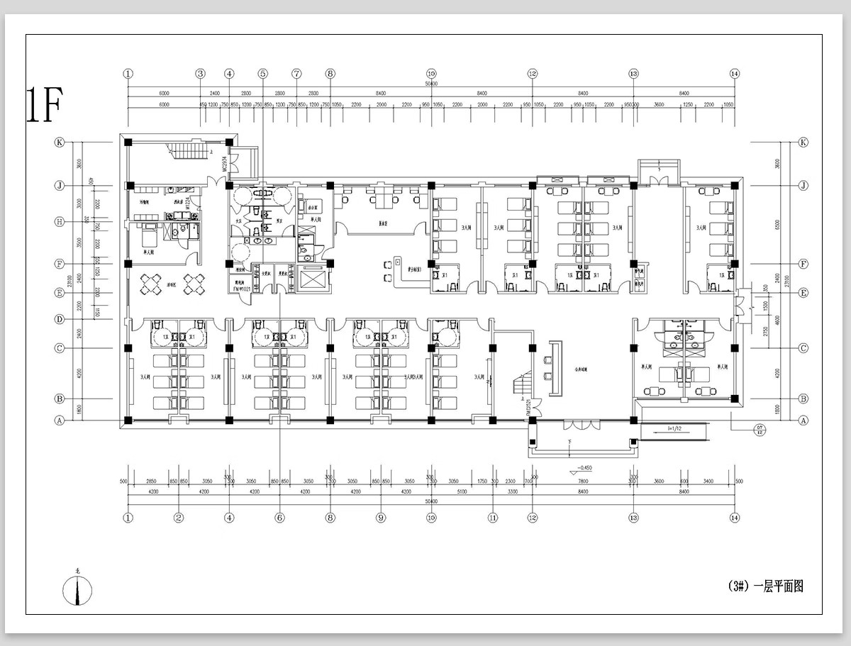 图片[18]-养老院社区养老服务中心建筑设计CAD施工图方案平面布置图PPT方案-大怪兽分享