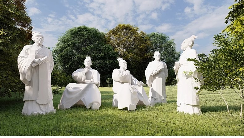 图片[18]-古代圣贤近代伟人历史人物石雕孔子景观雕塑小品su模型库草图大师-大怪兽分享
