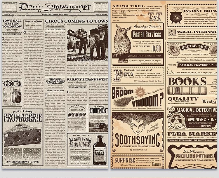 图片[18]-老报纸旧报纸贴图拼接70年代80墙面复古英文美式怀旧3d壁纸su素材-大怪兽分享