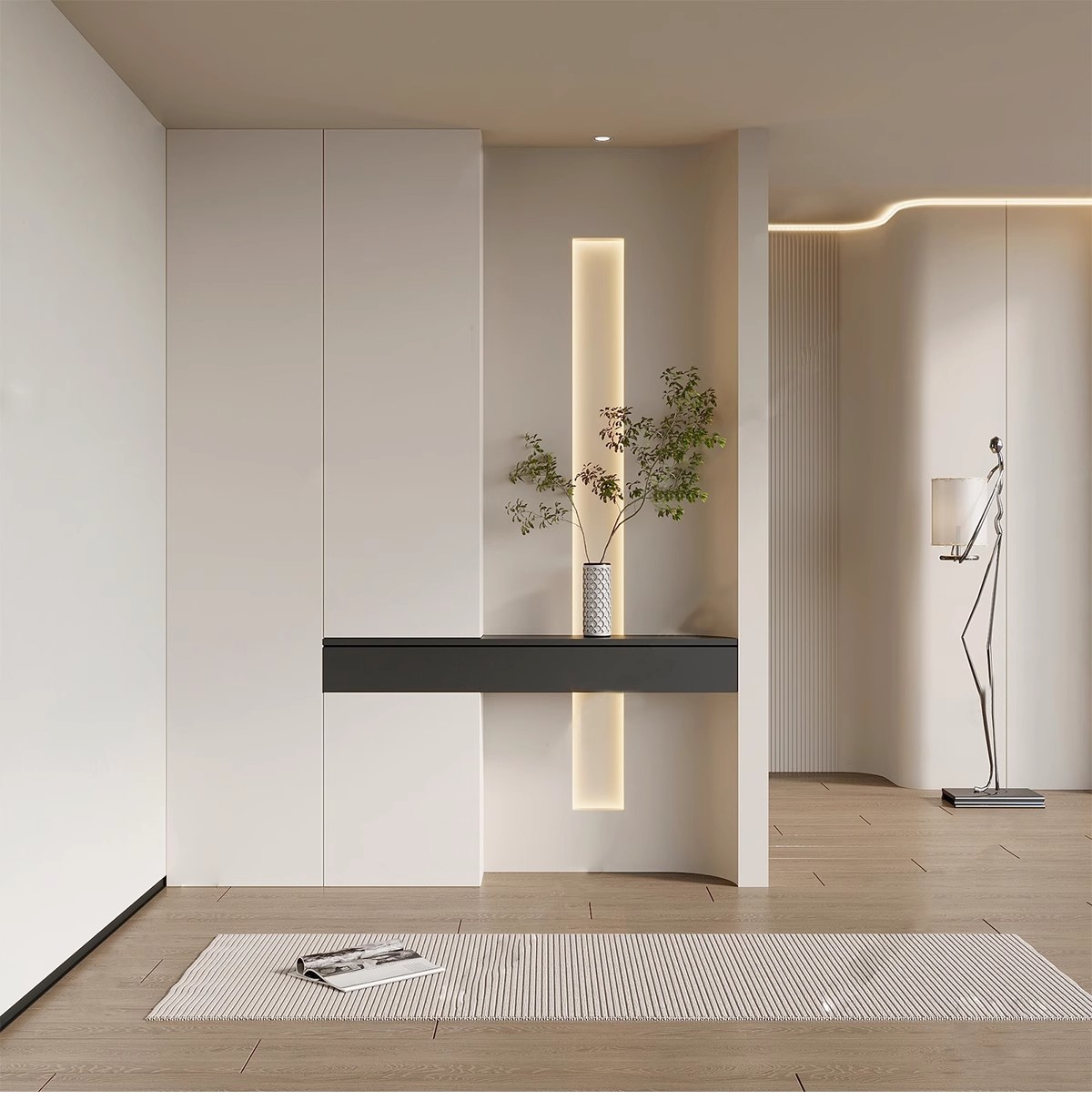 图片[17]-家装入户玄关屏风效果图玻璃隔断现代装饰装修设计家居室内参考图-大怪兽分享