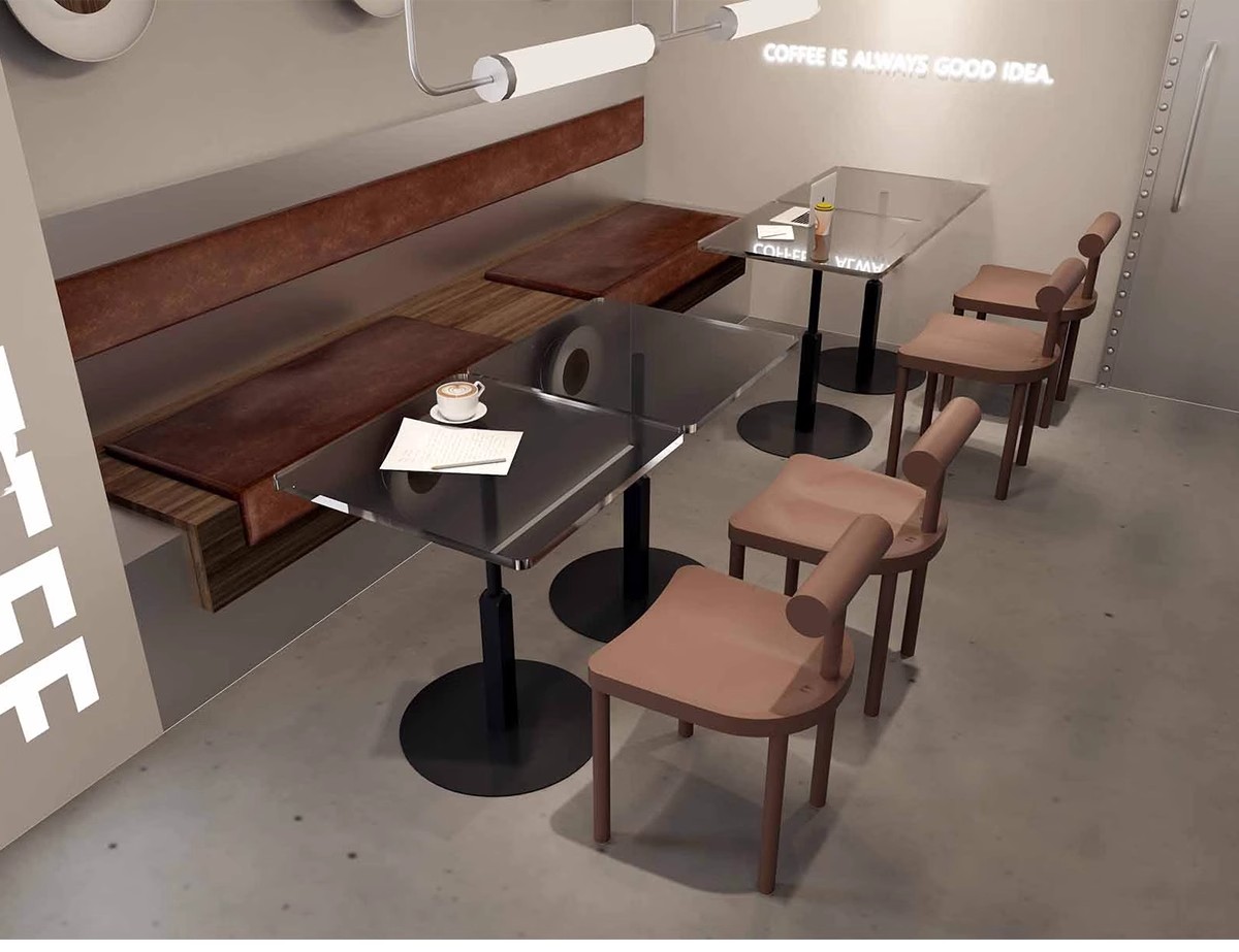 图片[19]-现代北欧咖啡厅餐厅火锅店甜品奶茶店卡座坐椅草图大师SU模型素材-大怪兽分享