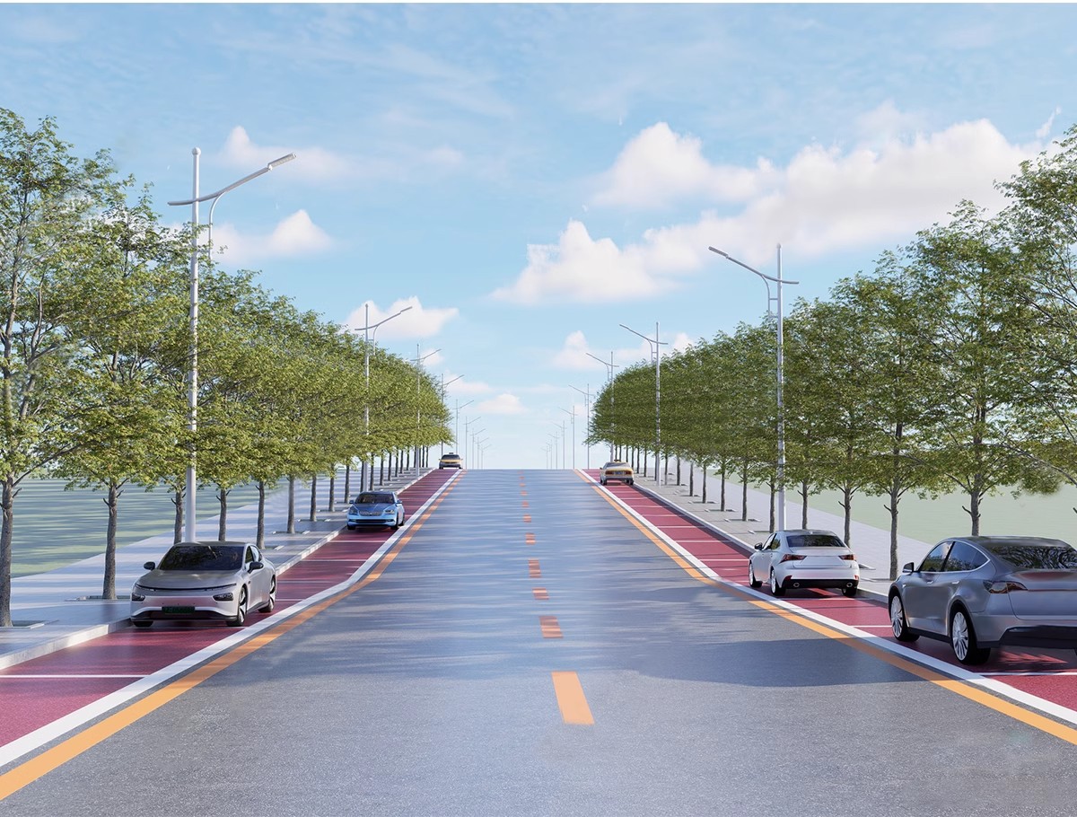 图片[19]-城市道路公路车行道斑马线地面指示线十字交通路口su模型草图大师-大怪兽分享
