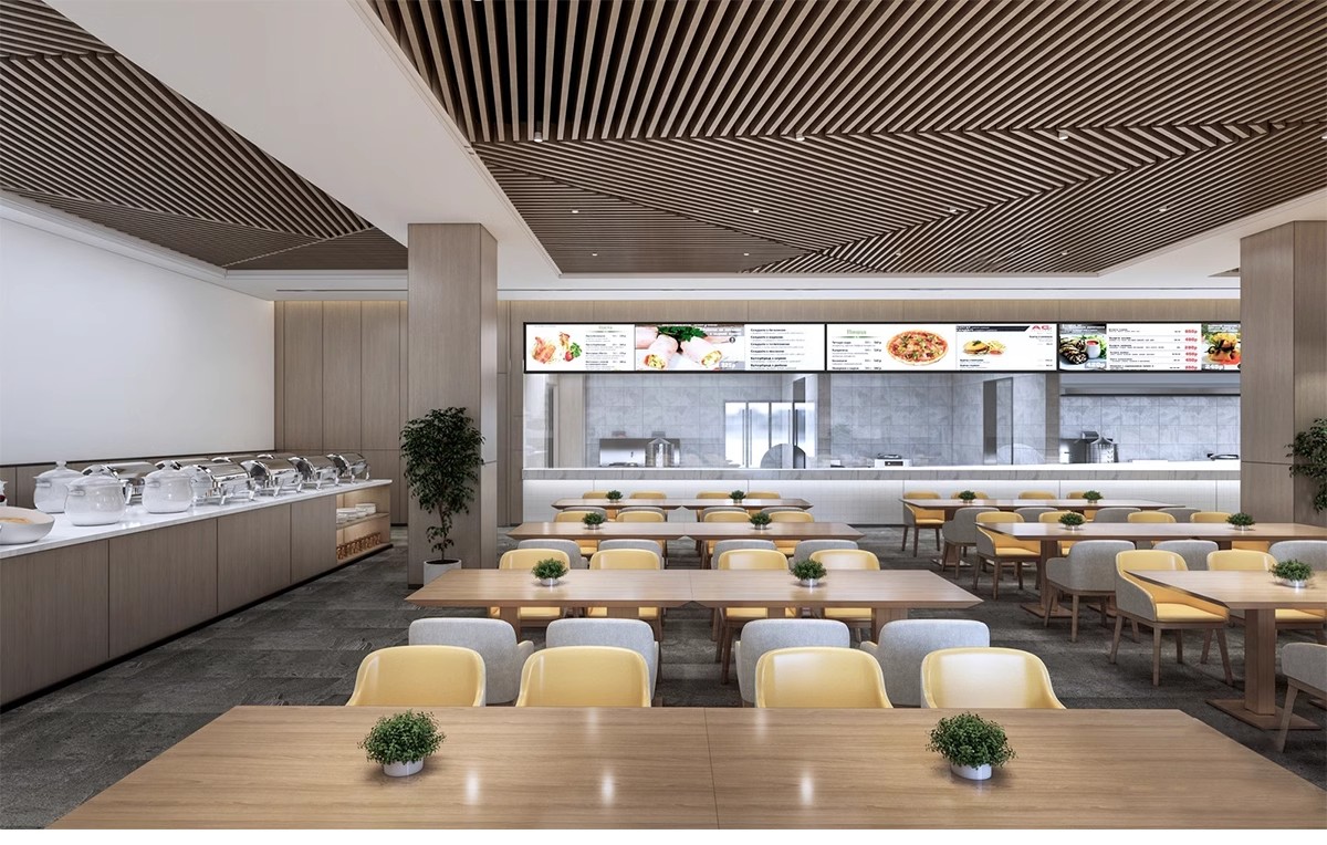 图片[18]-餐厅企业公司学校大学生员工食堂SU模型 CAD施工图快餐厅草图大师-大怪兽分享