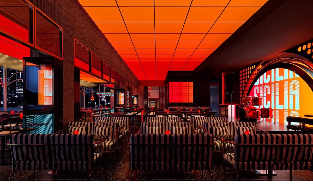 图片[19]-酒吧清吧音乐主题餐厅SU模型复古LOFT工业风娱乐会所餐吧草图大师-大怪兽分享