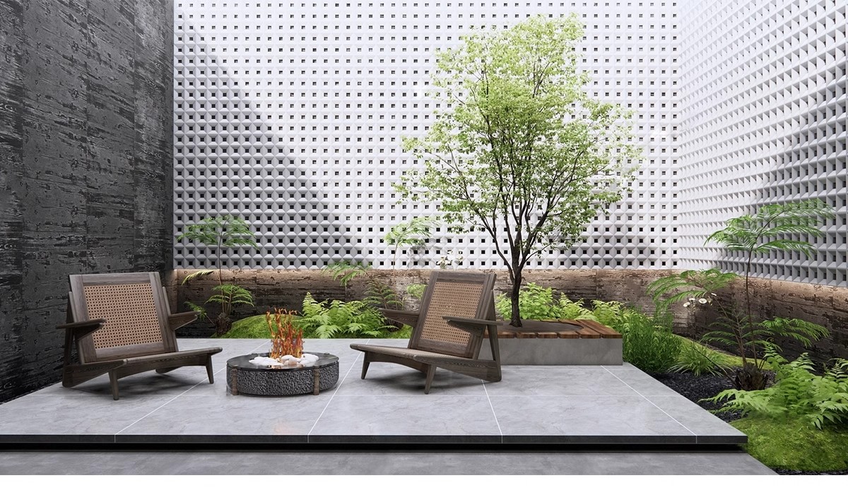 图片[19]-下沉式庭院私家花园别墅天井室内造景景观植物小品su模型草图大师-大怪兽分享