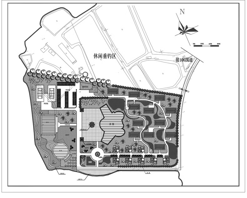 图片[19]-旅游景区度假村乡村SU模型 生态康养特色小镇CAD景观规划设计文档-大怪兽分享