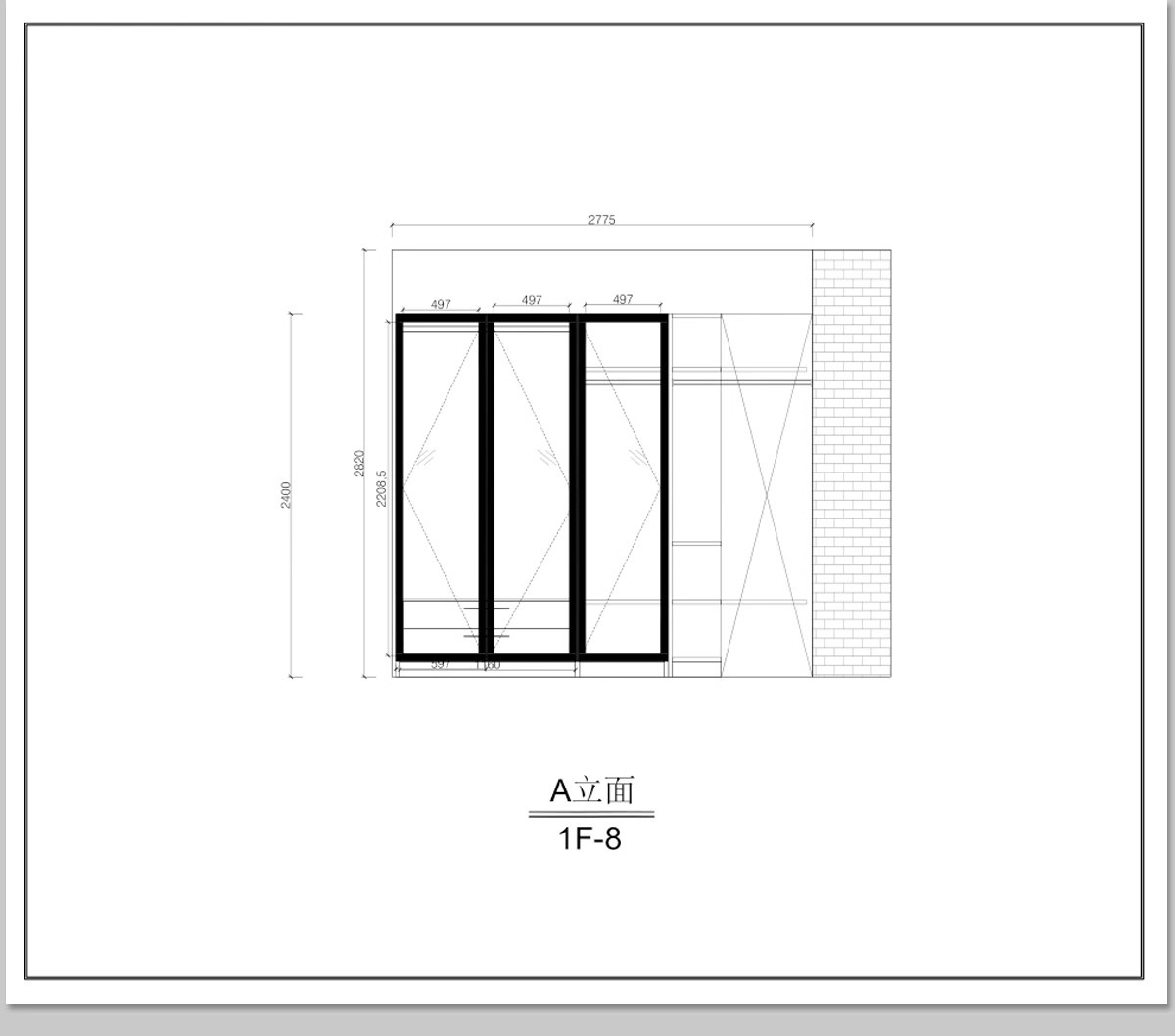 图片[18]-全屋定制CAD施工图纸 整套全套柜子衣柜装修室内家装设计效果图库-大怪兽分享