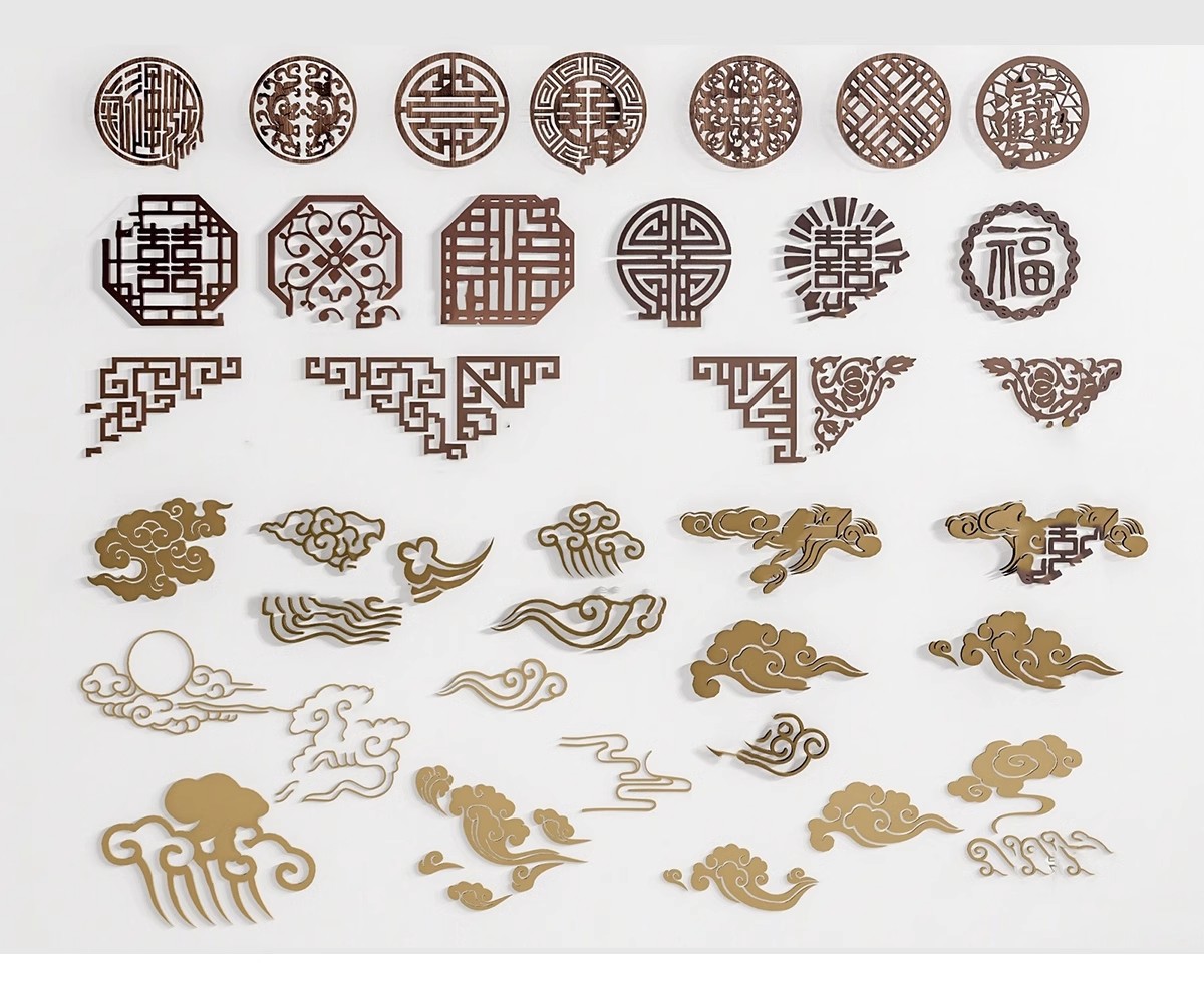 图片[19]-草图大师新中式角花角线花格窗花木雕金属镂空雕花窗镂花窗SU模型-大怪兽分享