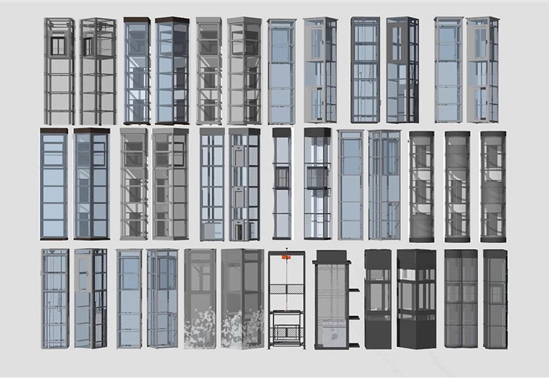 图片[19]-现代电梯门SU模型垂直升降客梯商场观光电梯玻璃货梯轿厢草图大师-大怪兽分享