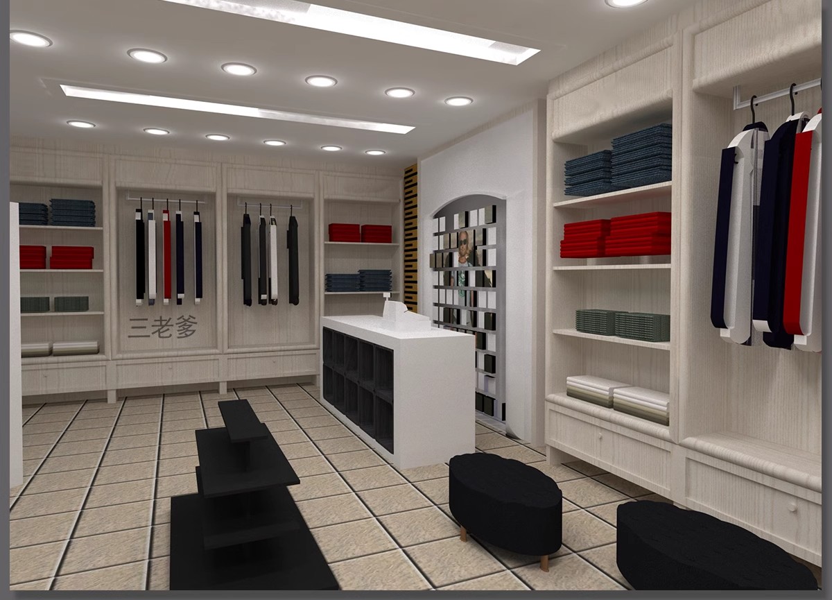 图片[18]-专卖服装店CAD施工图纸3D模型SU效果图库平面图女装男装设计素材-大怪兽分享