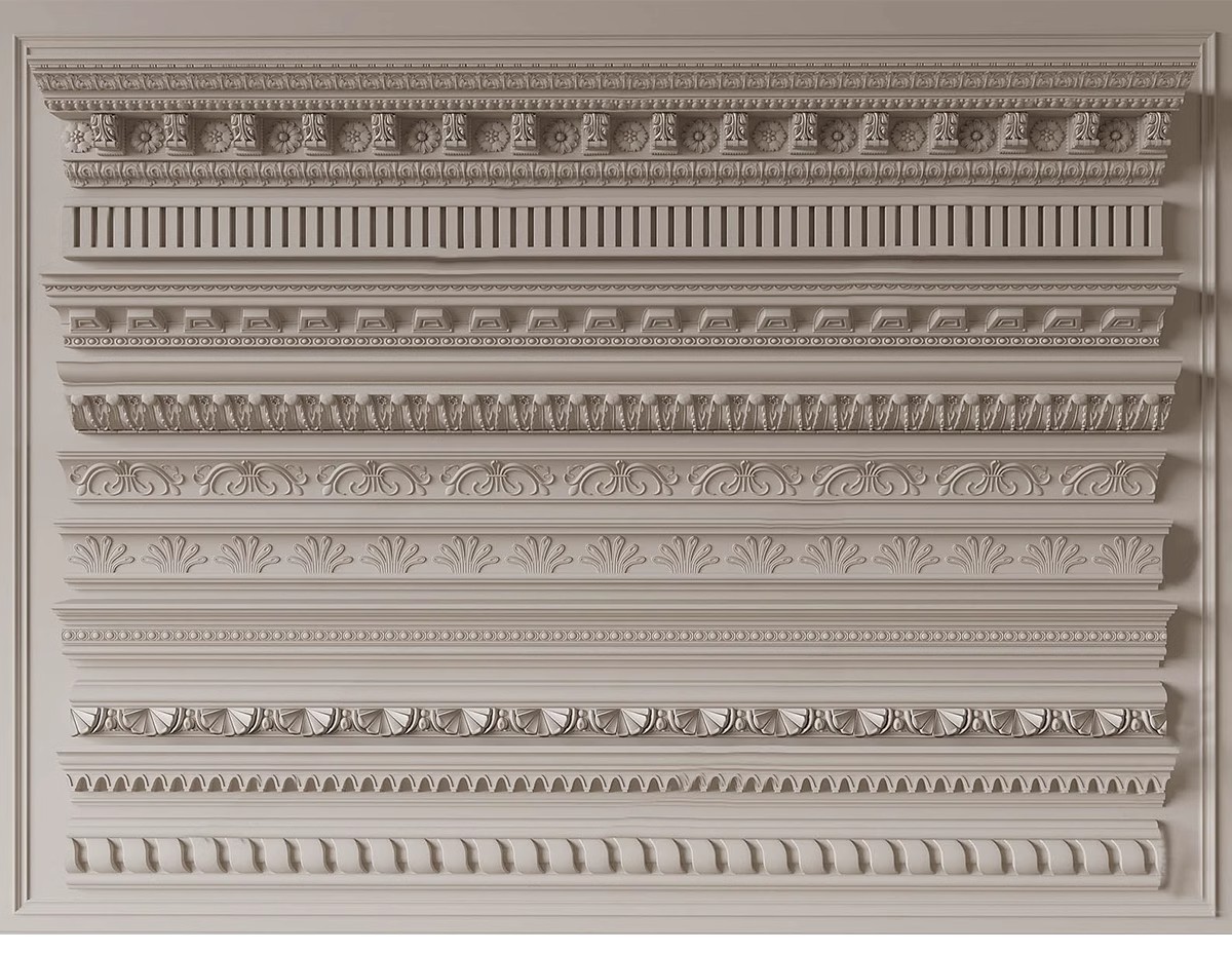 图片[20]-草图大师欧式法式雕花角花罗马柱石膏线条角线建筑构件SU模型库-大怪兽分享