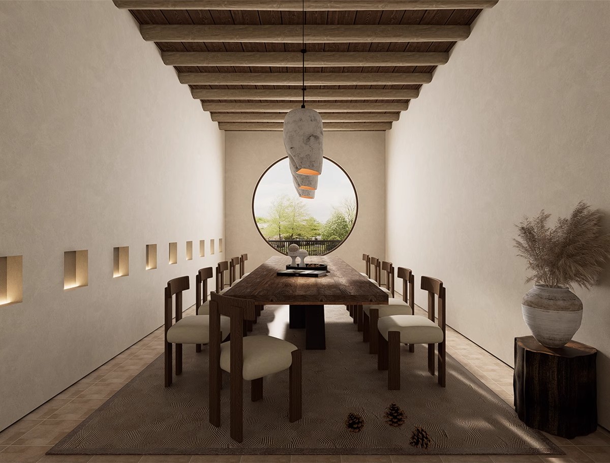 图片[20]-侘寂风餐厅室内设计饭店奶茶店咖啡厅餐饮空间工装草图大师SU模型-大怪兽分享