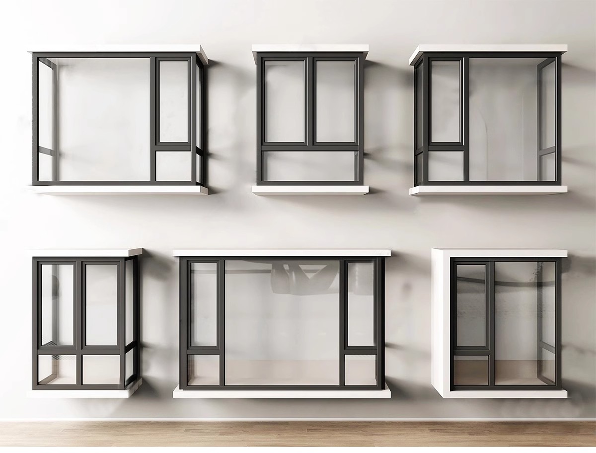 图片[20]-草图大师现代窗户组合推拉窗平开窗落地窗铝合金窗框断桥窗SU模型-大怪兽分享