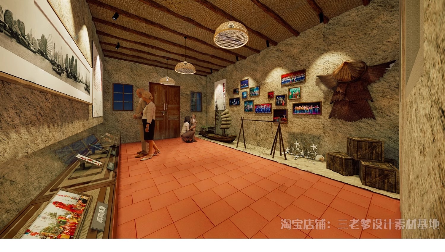 图片[20]-布艺刺绣皮影戏剧非遗文化展厅博物馆中式传统民俗展览馆su模型-大怪兽分享