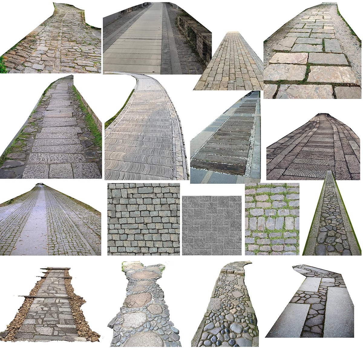 图片[20]-汀步平面彩平图psd素材公园庭院效果踏步石园林小路青石板PS拼贴-大怪兽分享